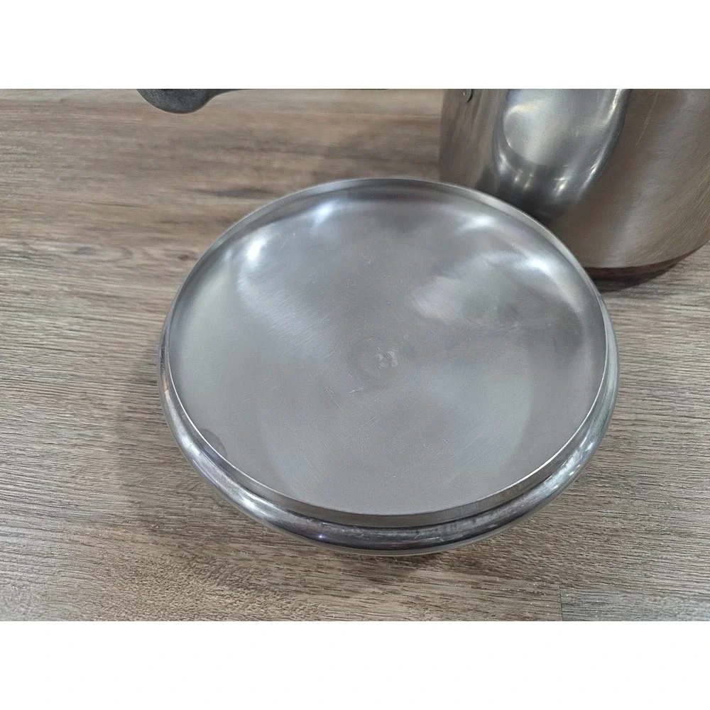 Vintage Revere Ware 2 Qt Copper Bottom Saucepan USA Stainless Steel With Lid